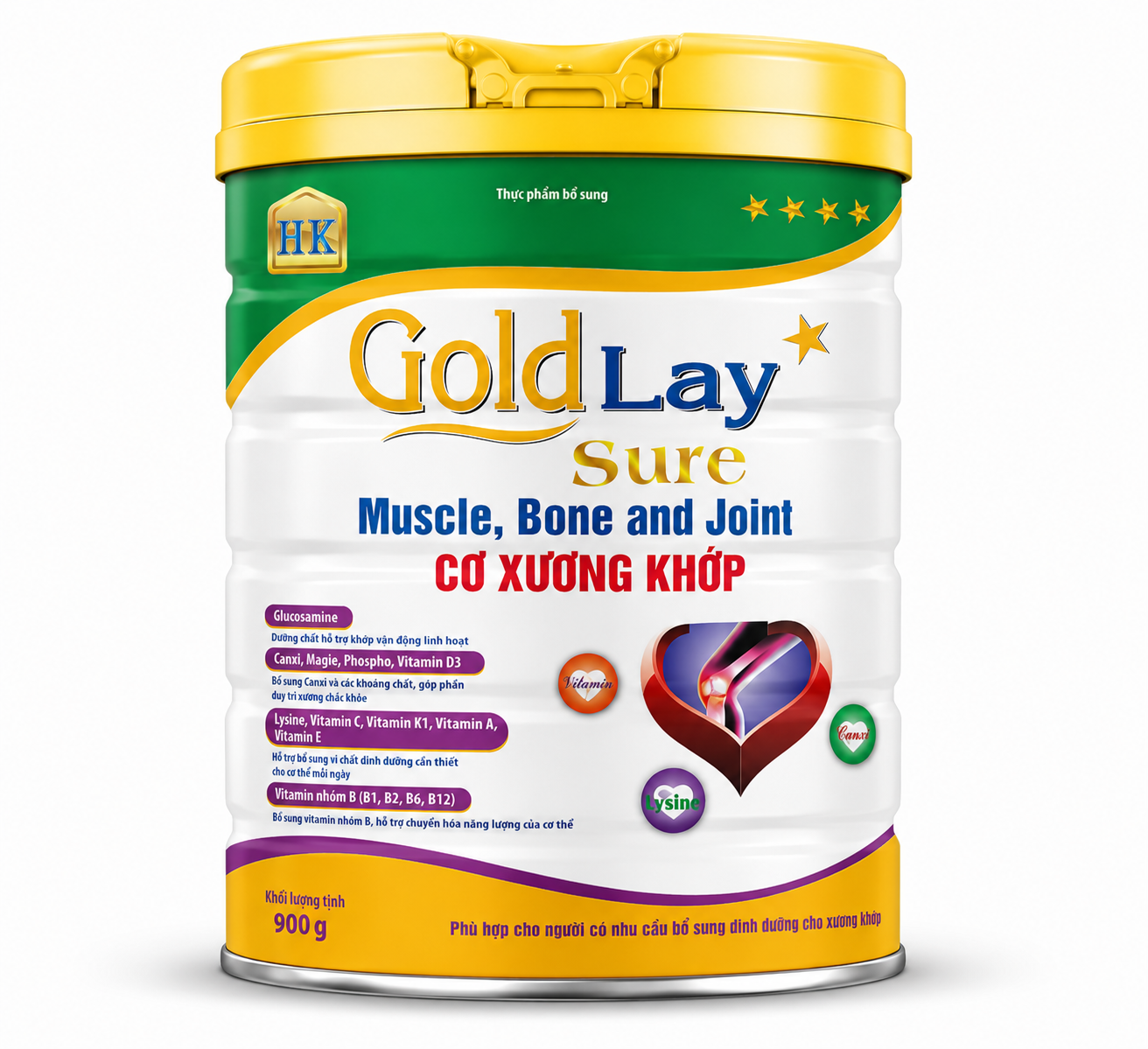Thực phẩm bổ sung GOLDLAY SURE MUSCLE BONE AND JOINT 900 g