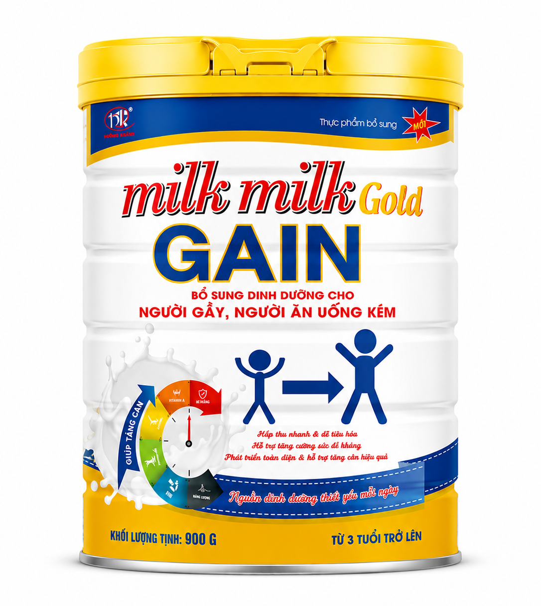 Thực phẩm bổ sung MILK MILK GOLD GAIN 900 g